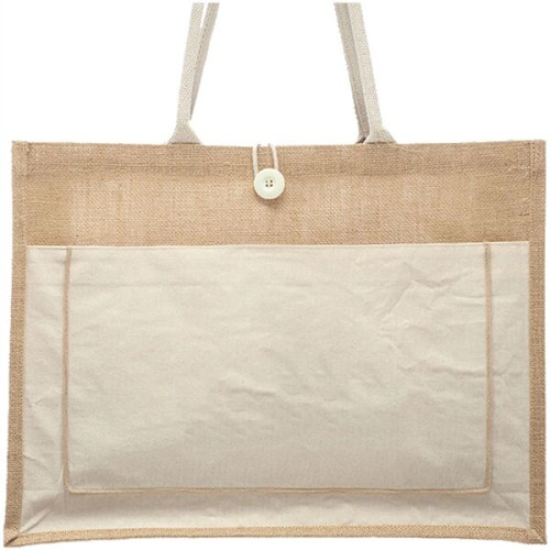 Cotton Pocket Jute Tote Bags
