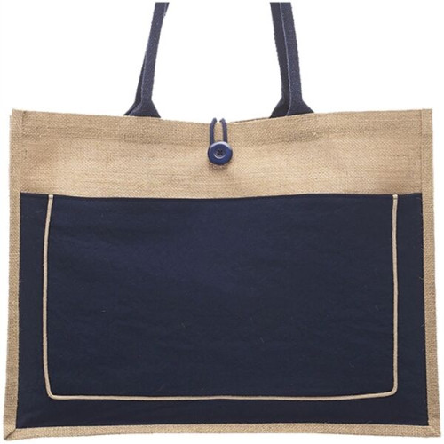Cotton Pocket Jute Tote Bags