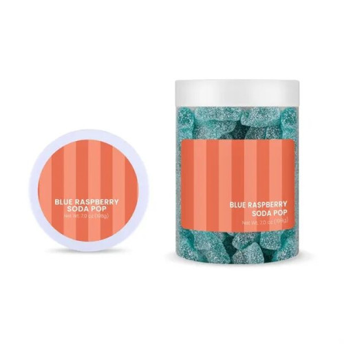 Blue Raspberry Soda Bottles Gummy Candy