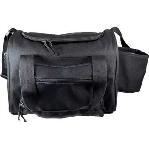 12-Can Cooler Double Zipper Bag & Zip Pocket Bottle Holder