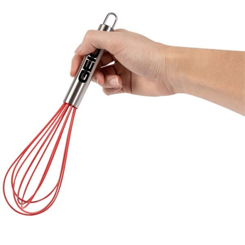 Stainless Steel Handled Rubber Whisk