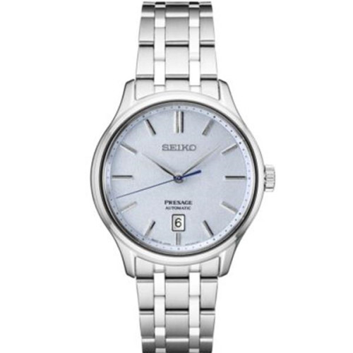 Seiko Mens Presage SS Light Blue Pattern