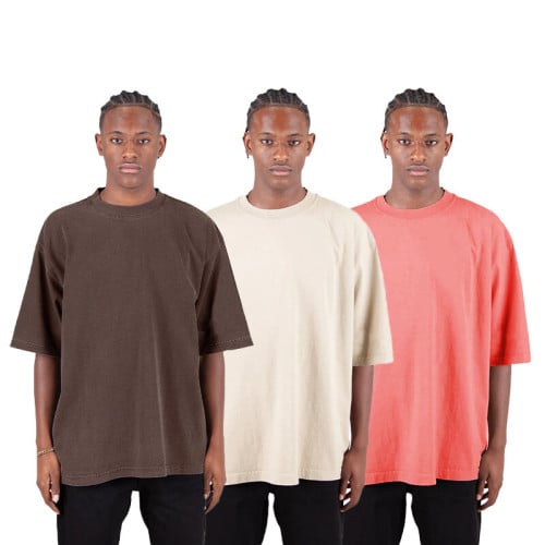 Adult Garment-Dyed Drop-Shoulder T-Shirt