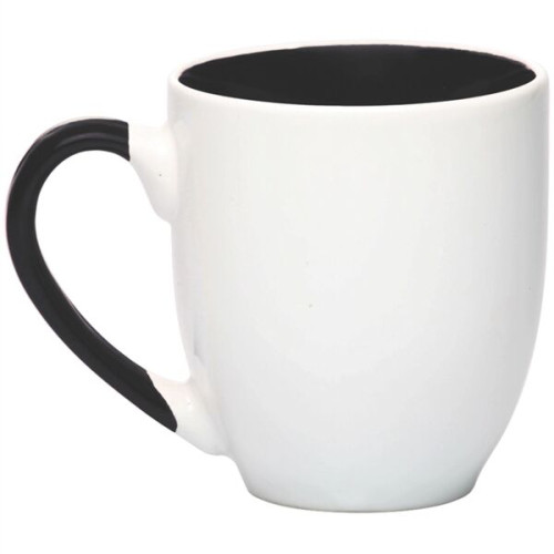 16 oz. Miami Two-Tone Bistro Custom Ceramic Mugs