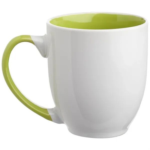 16 oz. Miami Two-Tone Bistro Custom Ceramic Mugs
