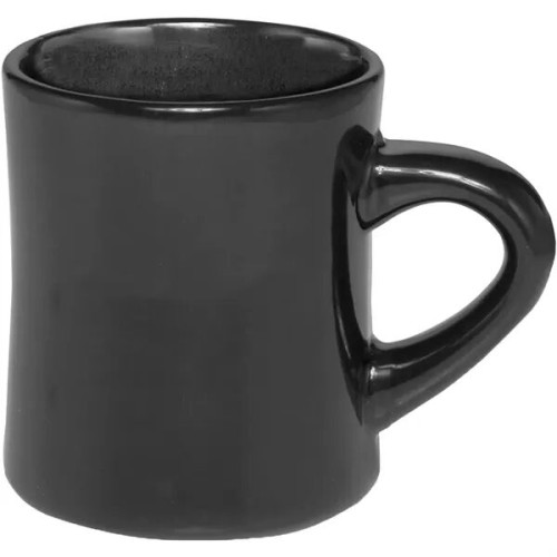 12 oz. Thick curved Ceramic Diner Mugs w/ Custom Logo