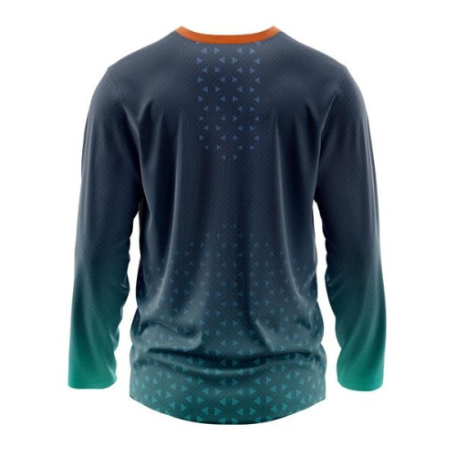 Men's 160 GSM Birdseye Mesh Sublimation Long Sleeve T-Shirt