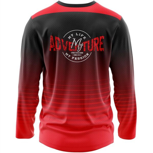 Men's 160 GSM Birdseye Mesh Sublimation Long Sleeve T-Shirt