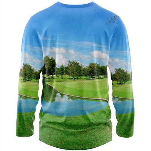 Men's 160 GSM Birdseye Mesh Sublimation Long Sleeve T-Shirt