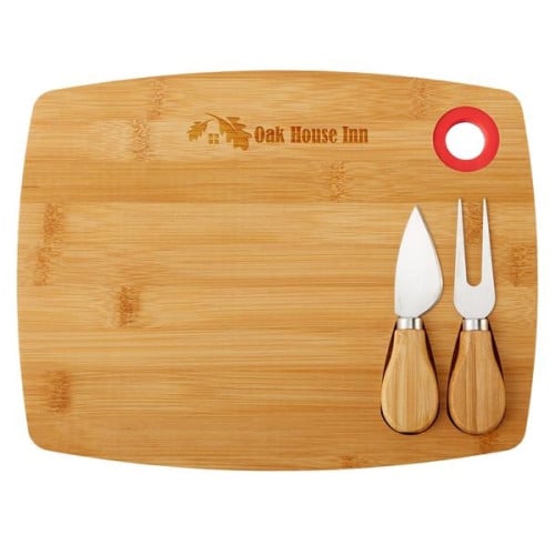 Bamboo Cheese Board Set