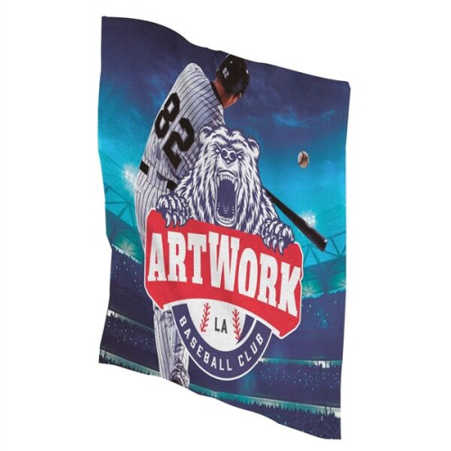 Sports Rally Towel w/ Full Bleed Custom Sublimation