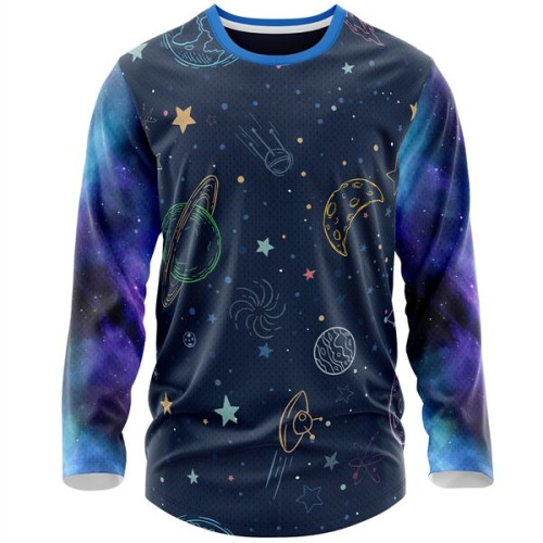 Youth 160 GSM Birdseye Mesh Sublimation Long Sleeve T-Shirt