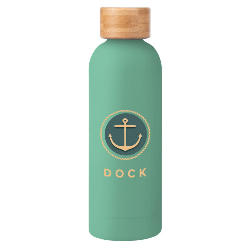 17 Oz. Blair Recycled Stainless Steel Bottle With Bamboo Lid