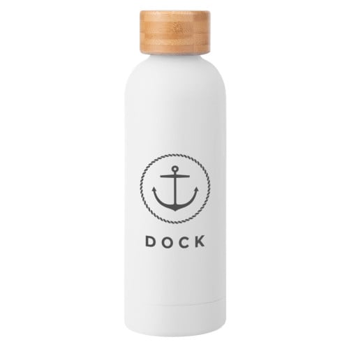 17 Oz. Blair Recycled Stainless Steel Bottle With Bamboo Lid