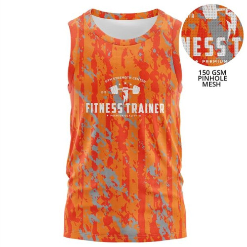 Unisex 150 GSM Pinhole Mesh Performance Sublimation Tank Top