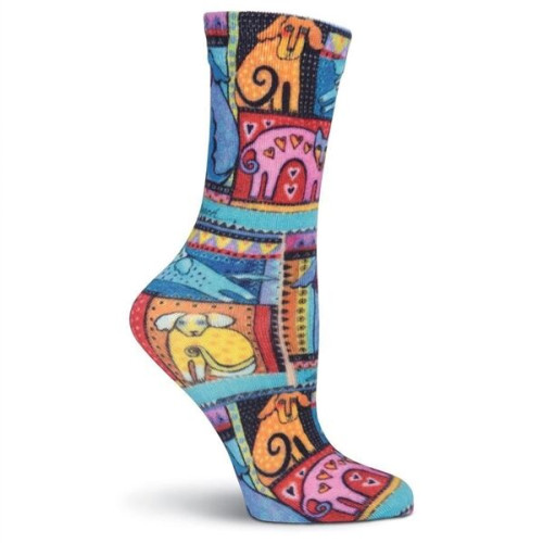 Below the calf sublimated full color crew socks, 200 needle