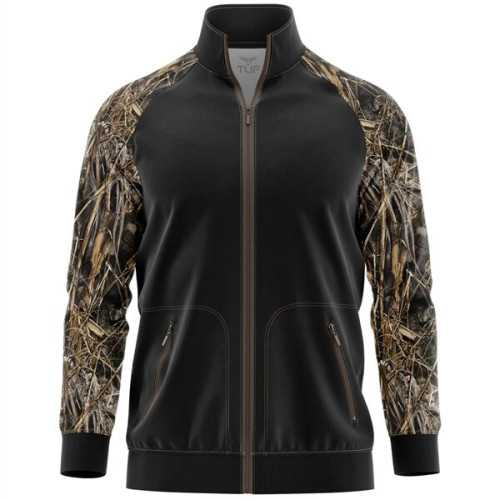 310 GSM Polyester fleece Raglan men's full zip Jacket