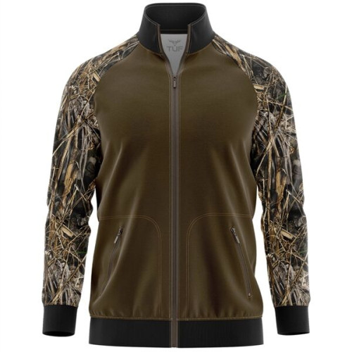 310 GSM Polyester fleece Raglan men's full zip Jacket