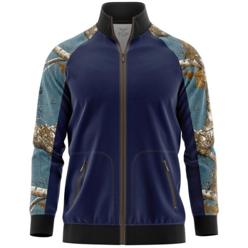 310 GSM Polyester fleece Raglan men's full zip Jacket