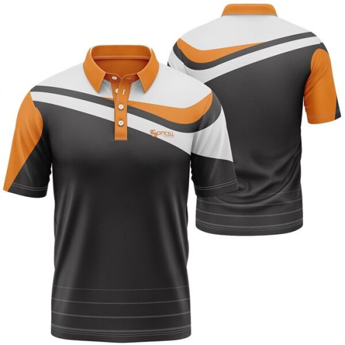 Unisex 160 GSM Brushed Milk Silk Sublimation Polo Shirt