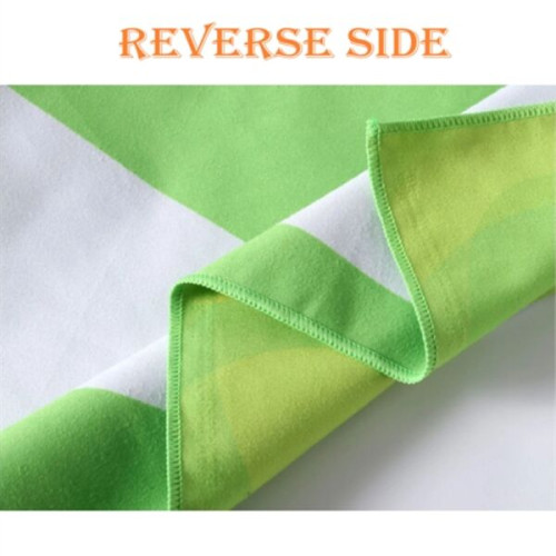 40"x 75" Eco-friendly rPET Sublimated Microfiber Sand Proof 