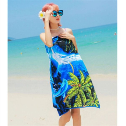40"x 75" Eco-friendly rPET Sublimated Microfiber Sand Proof 
