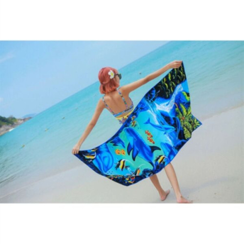 40"x 75" Eco-friendly rPET Sublimated Microfiber Sand Proof 