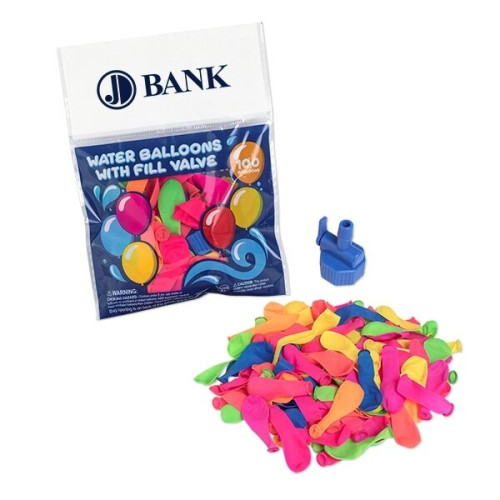 100 Water Balloon Pack with Nozzle