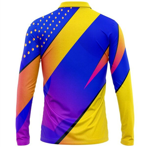 Unisex 180 GSM Jersey Cotton Feel Long Sleeve Polo T-Shirt