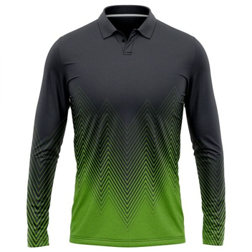 Unisex 180 GSM Jersey Cotton Feel Long Sleeve Polo T-Shirt