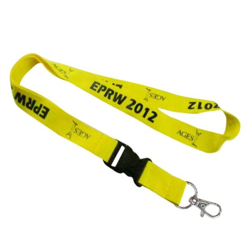 3/4" Recycled PET Lanyard Custom Imprint ID Badge Holder