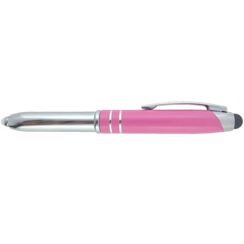 Flashlight LED Metal Stylus Pen