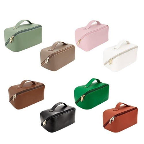Large-capacity Waterproof Pu Leather Travel Cosmetic Bag