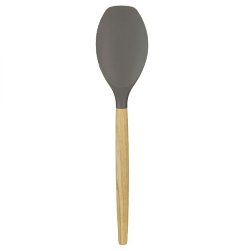 Scoop Silicone Spoon W/ Wooden Handle
