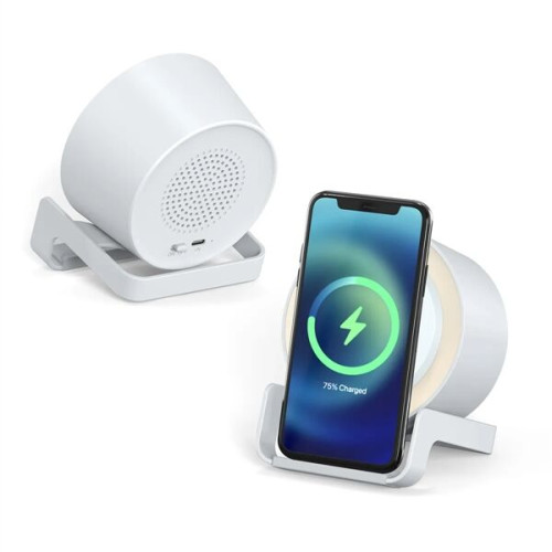 EchoPower Bluetooth Speaker With 15W Wireless Charger And Mo