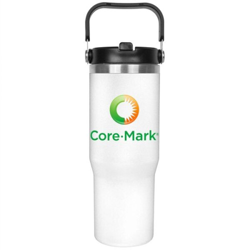 30oz. Stainless Steel Insulated Mug with Handle and Built-In