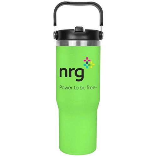 30oz. Stainless Steel Insulated Mug with Handle and Built-In