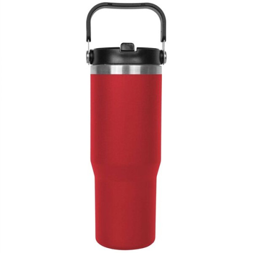 30oz. Stainless Steel Insulated Mug with Handle and Built-In