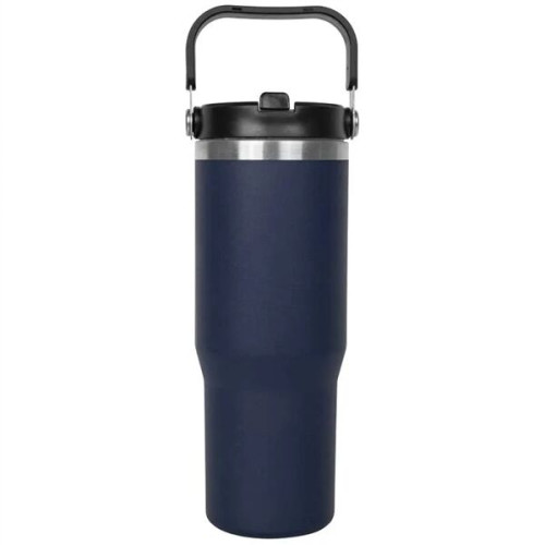 30oz. Stainless Steel Insulated Mug with Handle and Built-In