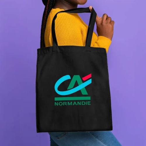 15"x16" Calico Cotton Tote Bag - 140GSM