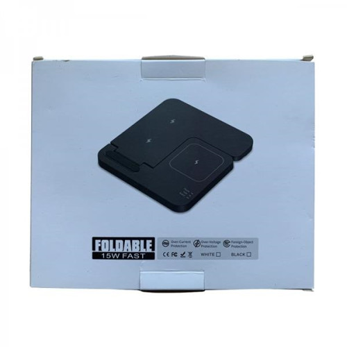 3-In-1 Foldable 15W Fast Wireless Charging Stand