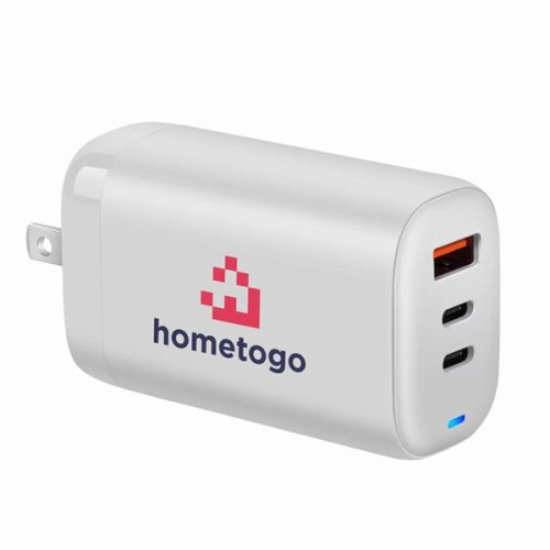 65W 3 Ports GaN USB-C Charger / AC Adapter