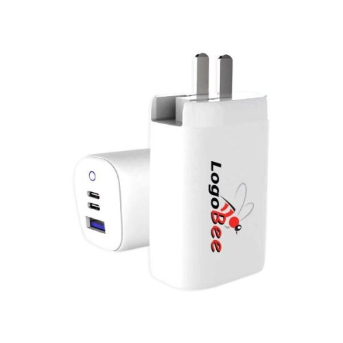 65W 3 Ports GaN USB-C Charger / AC Adapter