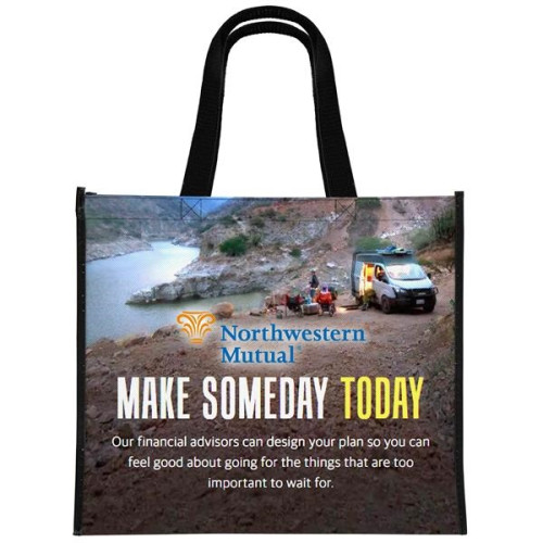 16" x 14" Laminated Full-Color Tote Bag