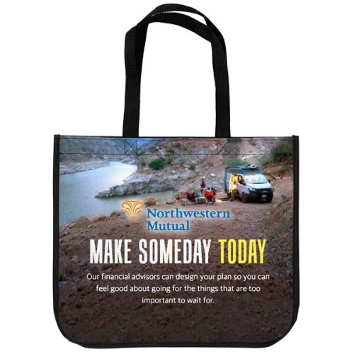 16" x 14" Laminated Full-Color Tote Bag