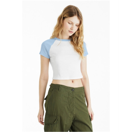 Ladies' Micro Ribbed Raglan Baby Tee