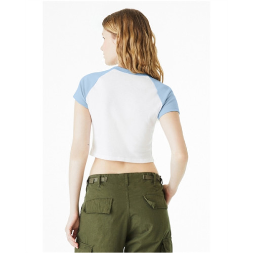 Ladies' Micro Ribbed Raglan Baby Tee