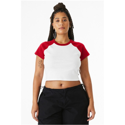 Ladies' Micro Ribbed Raglan Baby Tee