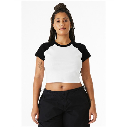 Ladies' Micro Ribbed Raglan Baby Tee