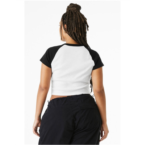 Ladies' Micro Ribbed Raglan Baby Tee